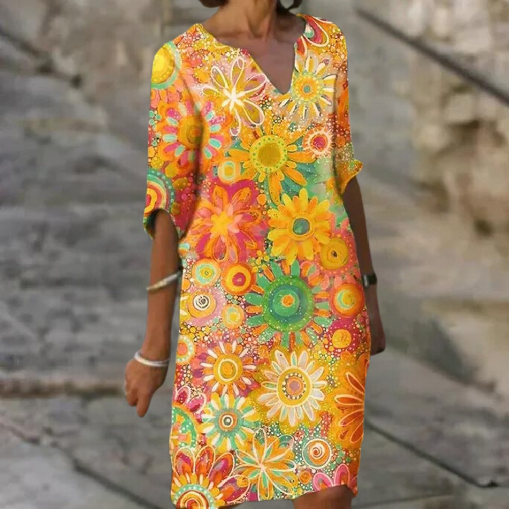 Women's elegant floral dress