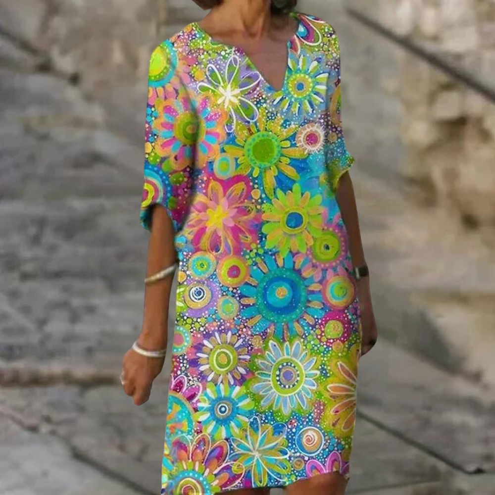 Women's elegant floral dress