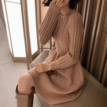 Women's comfortable knitted dress