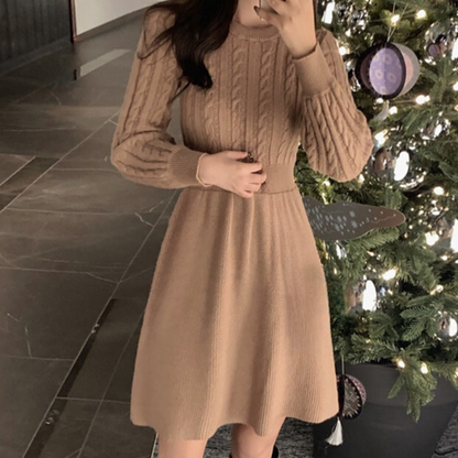 Women's comfortable knitted dress