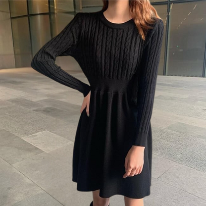 Women's comfortable knitted dress