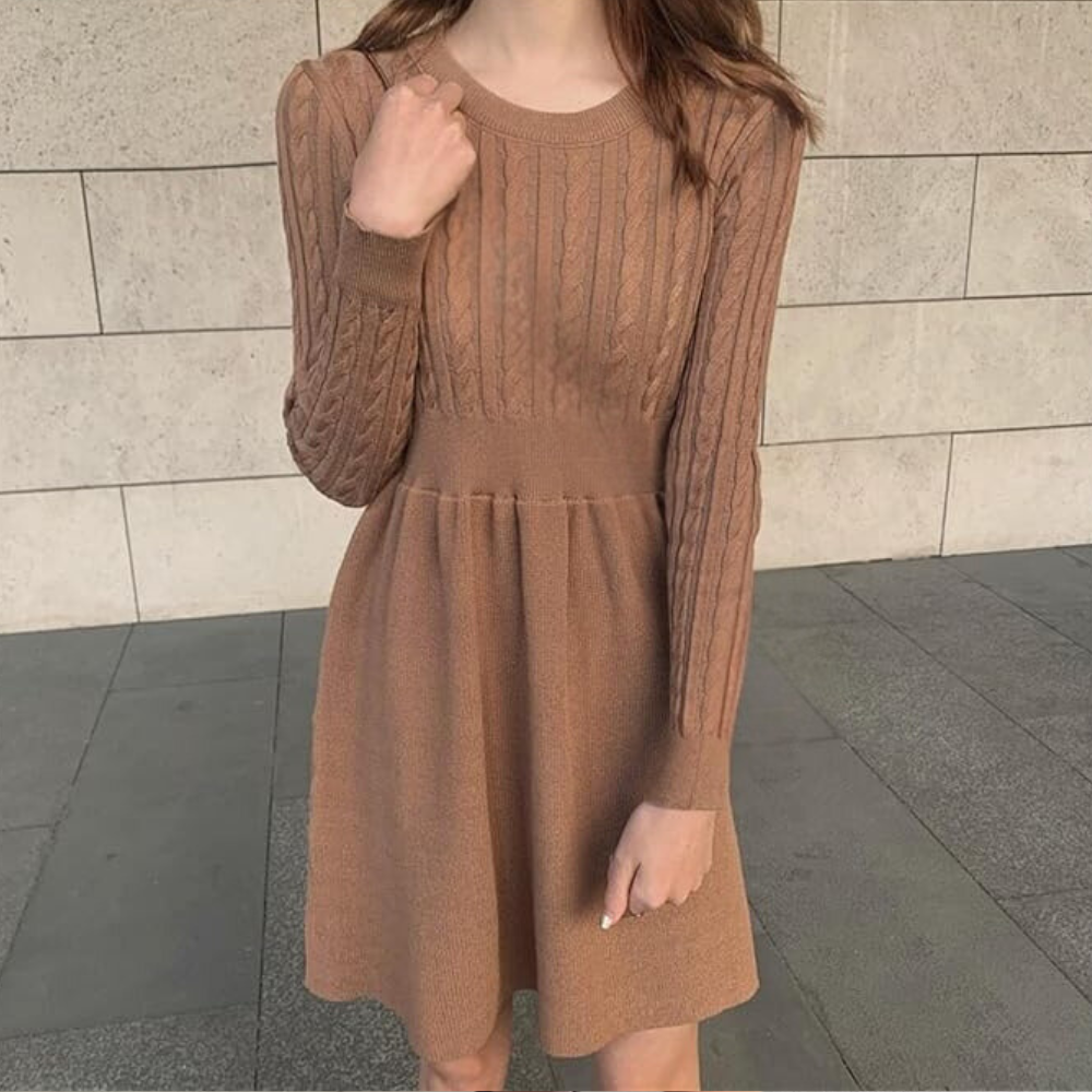 Women's comfortable knitted dress