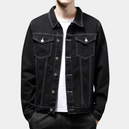 Men's denim winter jacket for men with trendy look