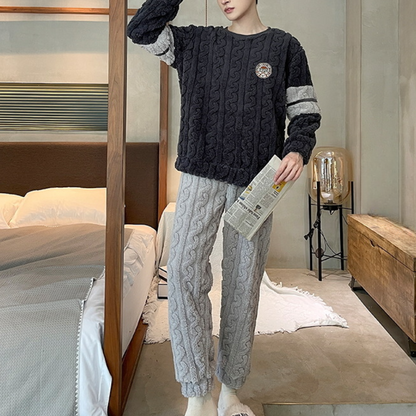 Men's comfortable winter pajama set