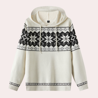 Men's comfortable sweater with hood