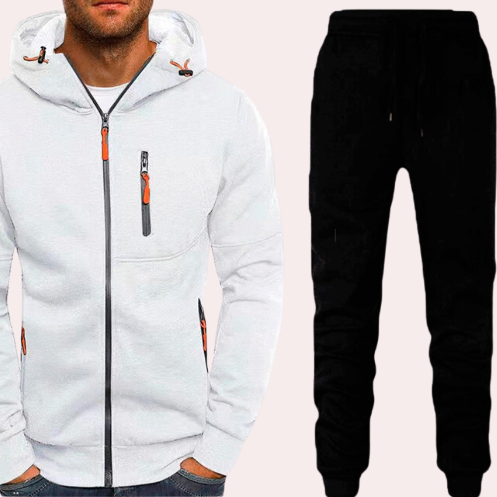 Men's casual set with hoodie and pants