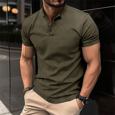 Men’s Polo Shirt – Slim Fit – Soft Knit – Short Sleeve – Tailored Casual Look