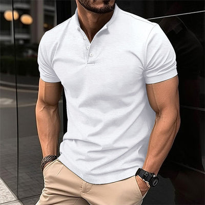 Men’s Polo Shirt – Slim Fit – Soft Knit – Short Sleeve – Tailored Casual Look