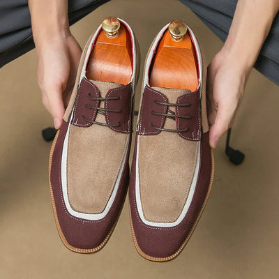 Men's casual faux leather shoes