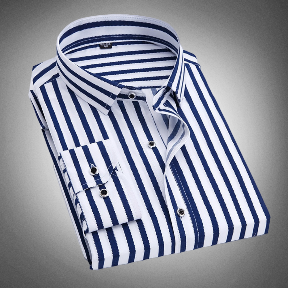 Classic striped casual shirt for men