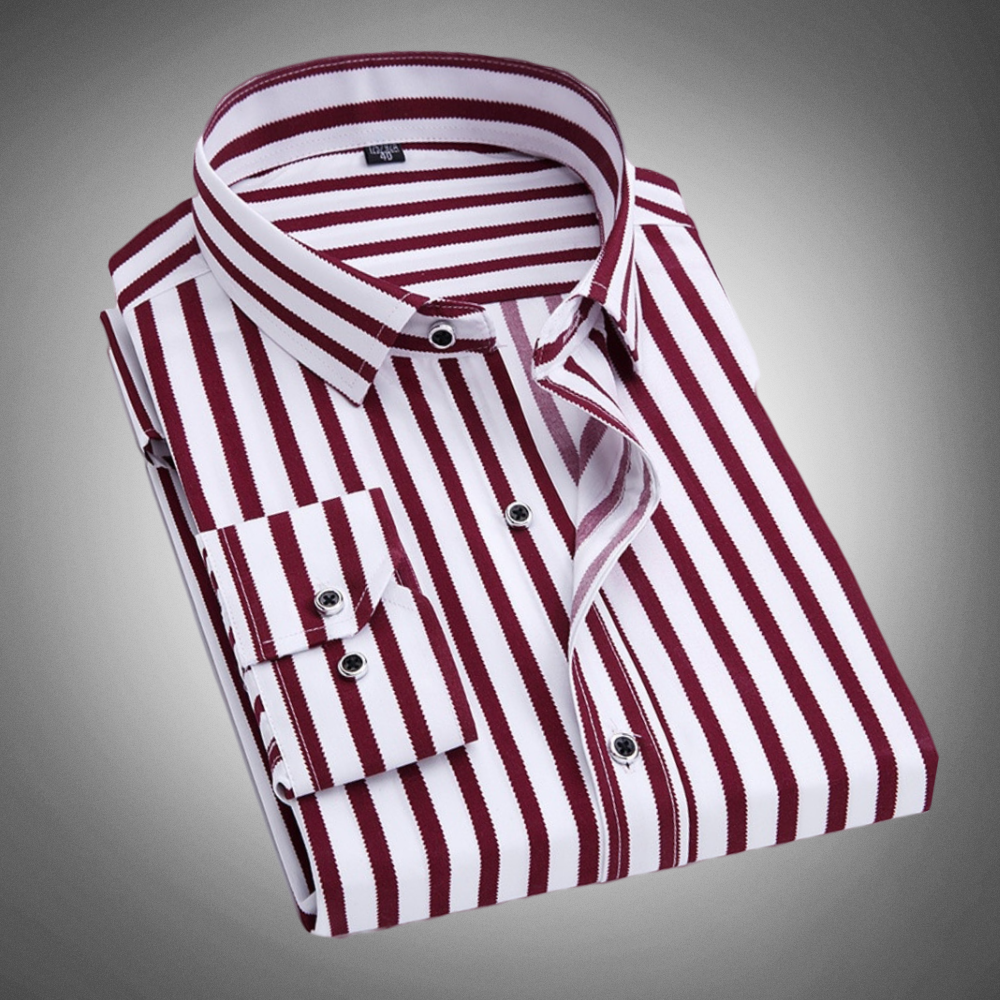 Classic striped casual shirt for men