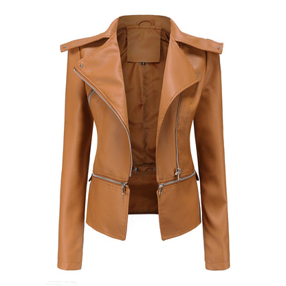 Women's stylish leather jacket