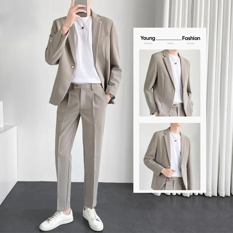 Lightweight Casual Men's Suit – Stylish Spring Summer Outfit