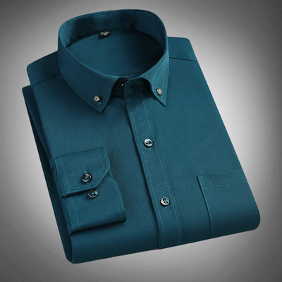 Men's Dress Shirt - Button-Down Collar - Regular Fit - Classic Business Formal Wear