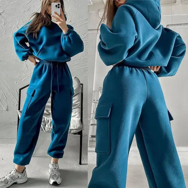 Women's Long-Sleeve Hoodie and Jogger Set