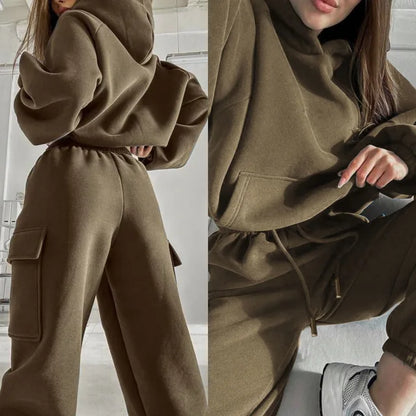 Women's Long-Sleeve Hoodie and Jogger Set