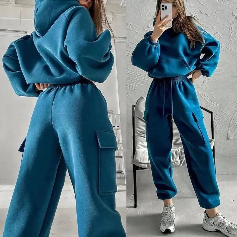 Women's Long-Sleeve Hoodie and Jogger Set