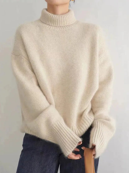 Women's elegant high neck sweater