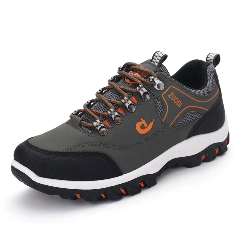 Men’s Hiking Shoes - Durable & Breathable - Reinforced Toe & Heel - Slip-Resistant Sole