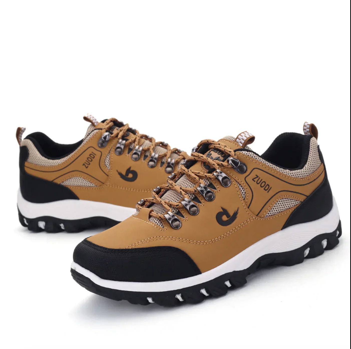 Men’s Hiking Shoes - Durable & Breathable - Reinforced Toe & Heel - Slip-Resistant Sole