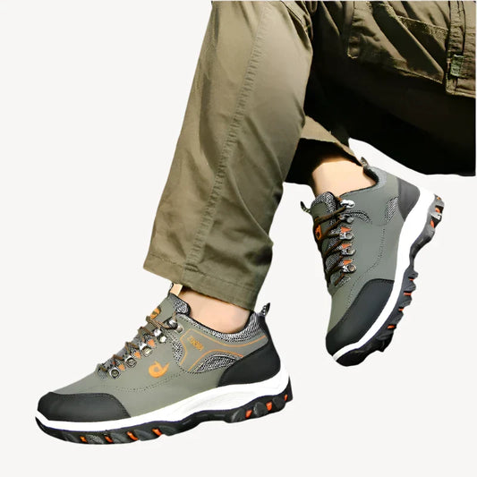 Men’s Hiking Shoes - Durable & Breathable - Reinforced Toe & Heel - Slip-Resistant Sole