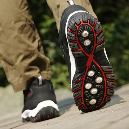 Men’s Hiking Shoes - Durable & Breathable - Reinforced Toe & Heel - Slip-Resistant Sole