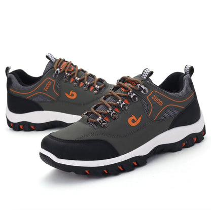 Men’s Hiking Shoes - Durable & Breathable - Reinforced Toe & Heel - Slip-Resistant Sole