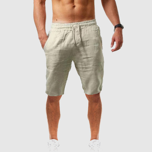 Men’s Casual Shorts - - Relaxed Fit - Elastic Waist - Knee Length
