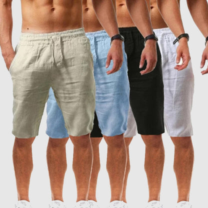 Men’s Casual Shorts - - Relaxed Fit - Elastic Waist - Knee Length