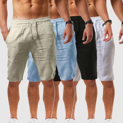 Men’s Casual Shorts - - Relaxed Fit - Elastic Waist - Knee Length