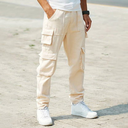 Men's loose fit multi-pocket cargo pants