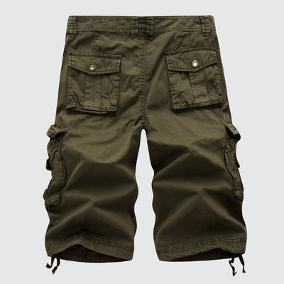Men’s Cargo Shorts - Multiple Pockets - Knee-Length Casual Wear