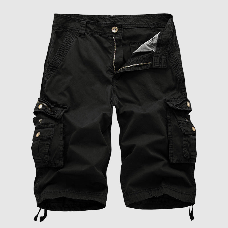 Men’s Cargo Shorts - Multiple Pockets - Knee-Length Casual Wear