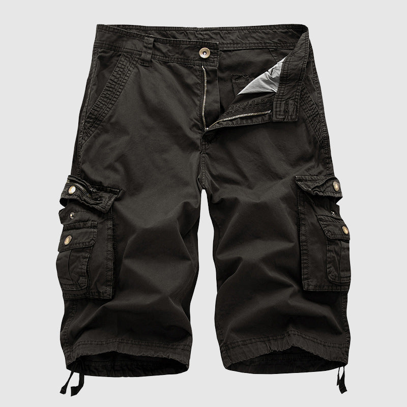 Men’s Cargo Shorts - Multiple Pockets - Knee-Length Casual Wear