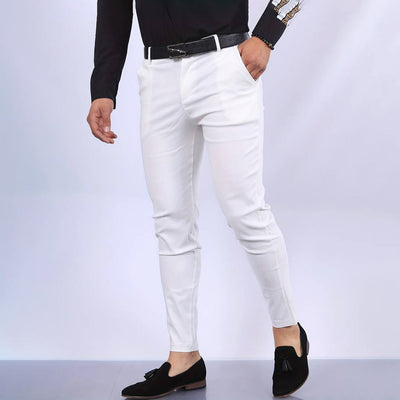Men's simply colored trousers