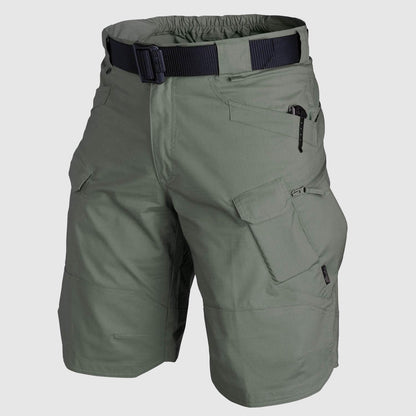 Men's Tactical Cargo Shorts - Durable Cotton - Multi-Pocket - Adjustable Waist