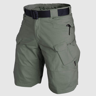 Men's Tactical Cargo Shorts - Durable Cotton - Multi-Pocket - Adjustable Waist