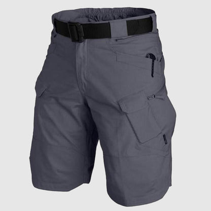 Men's Tactical Cargo Shorts - Durable Cotton - Multi-Pocket - Adjustable Waist