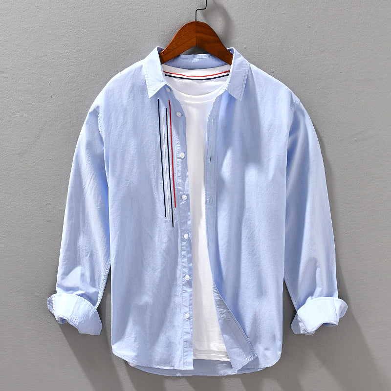 Men's casual long sleeve shirt