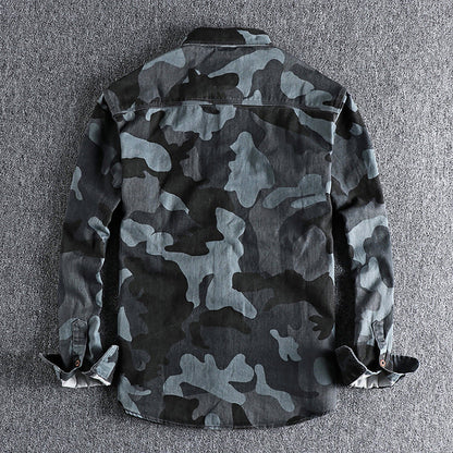 Men's camouflage cargo shirt