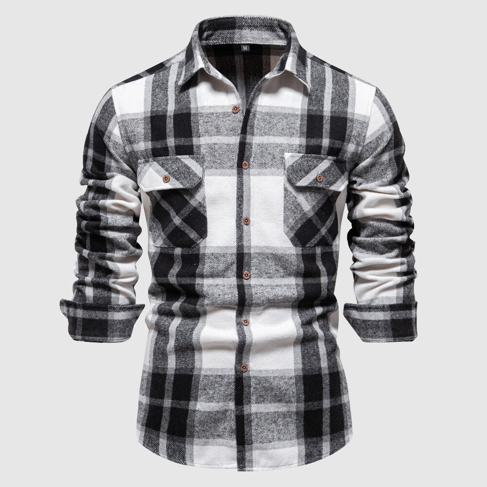 Men's lumberjack plaid shirt