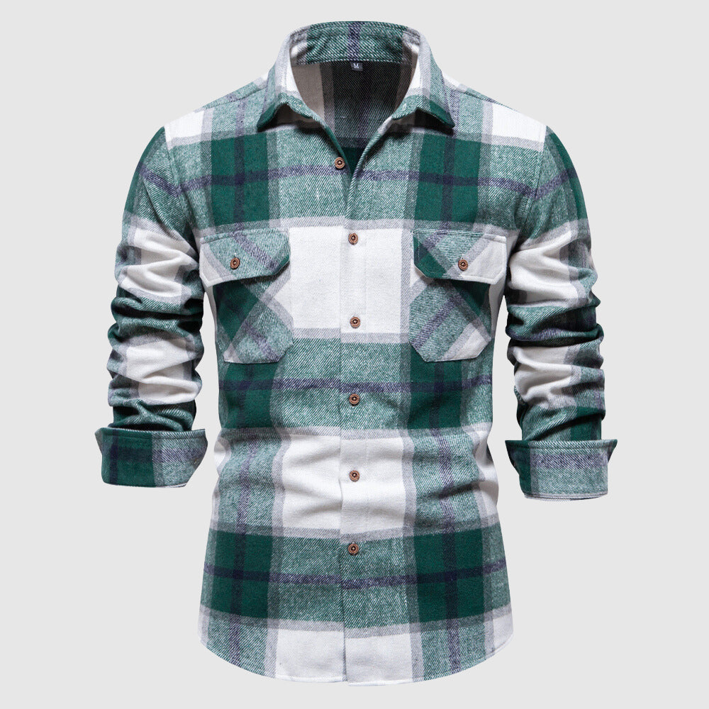 Men's lumberjack plaid shirt