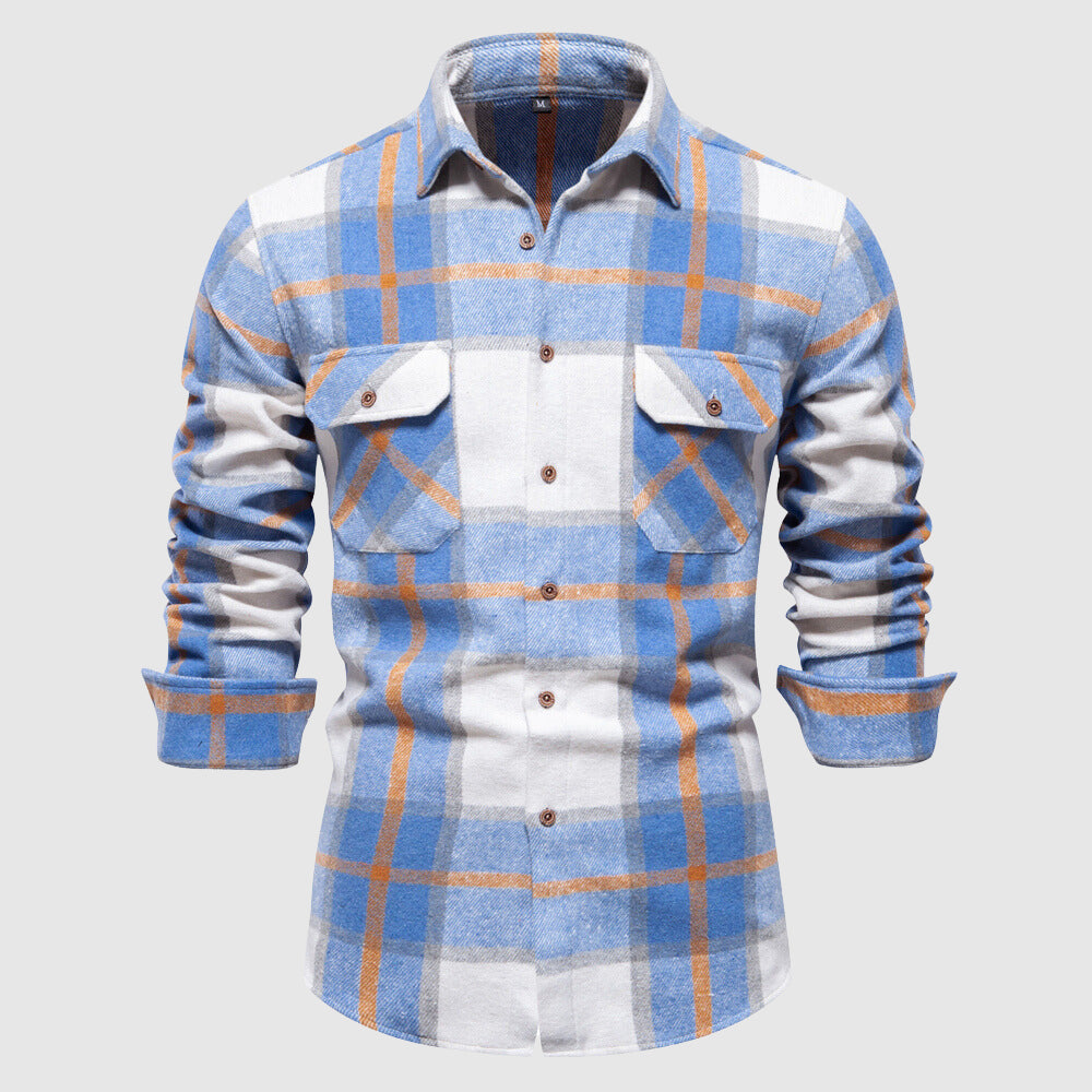 Men's lumberjack plaid shirt