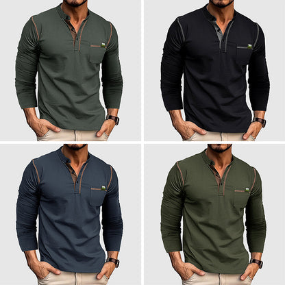 Men's long sleeve cotton t-shirt