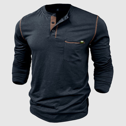 Men's long sleeve cotton t-shirt