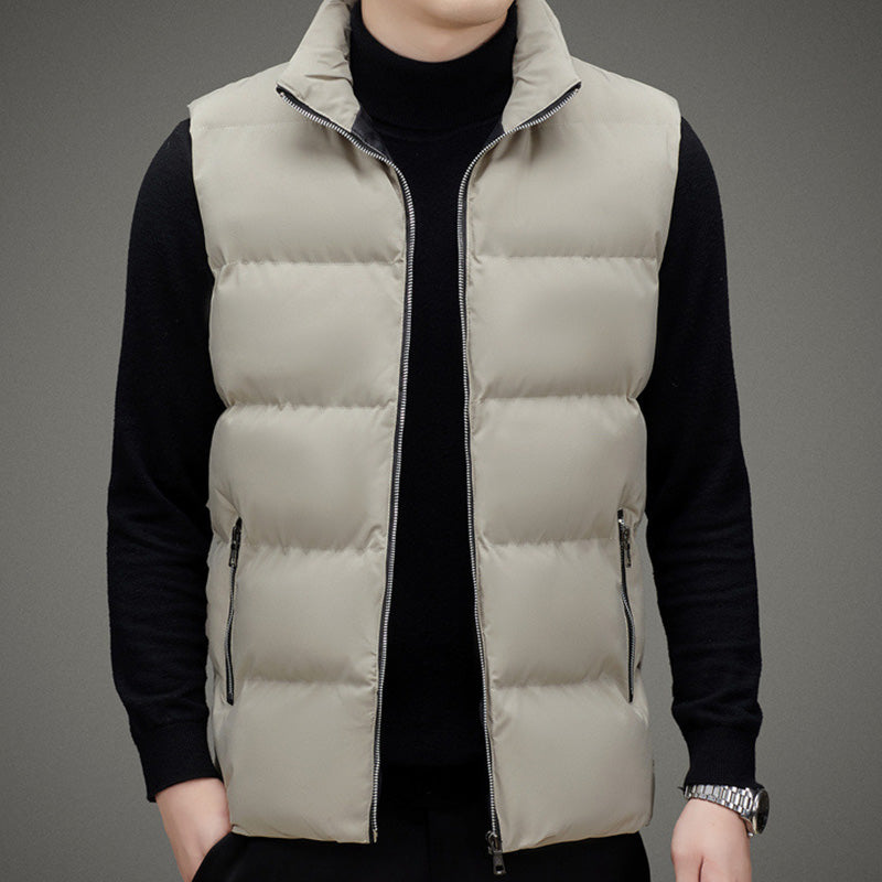 Men's tight sleeveless puffer vest