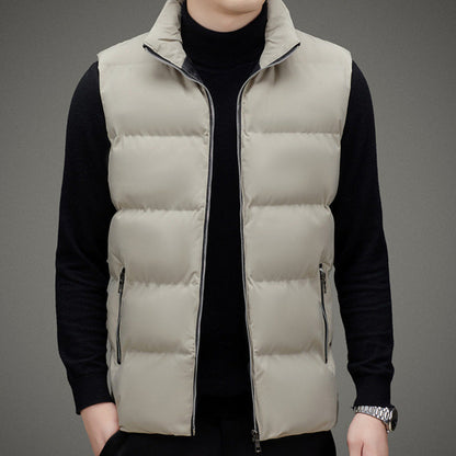 Men's tight sleeveless puffer vest