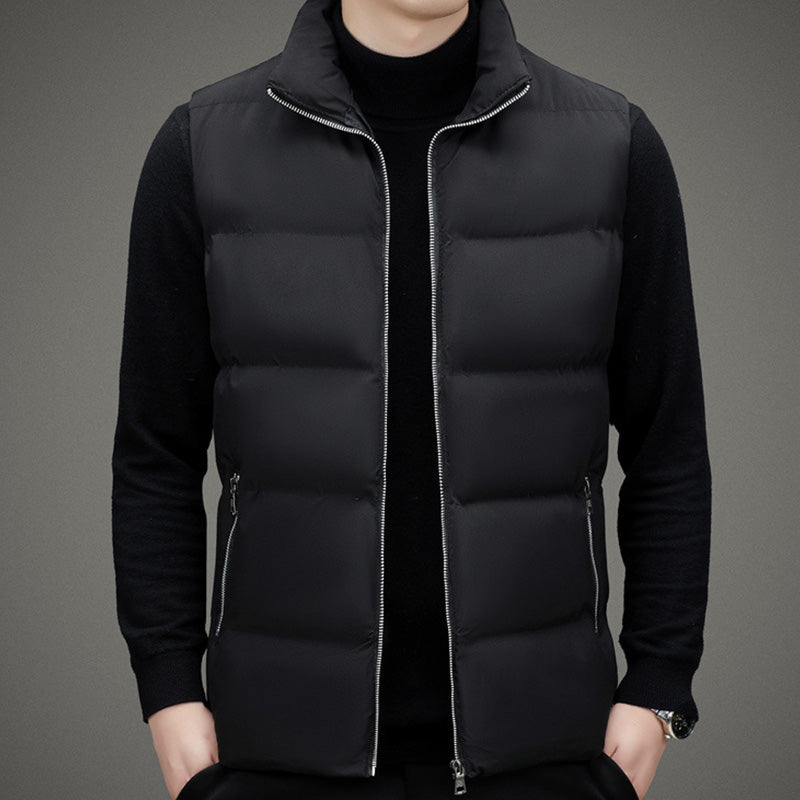 Men's tight sleeveless puffer vest