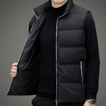 Men's tight sleeveless puffer vest