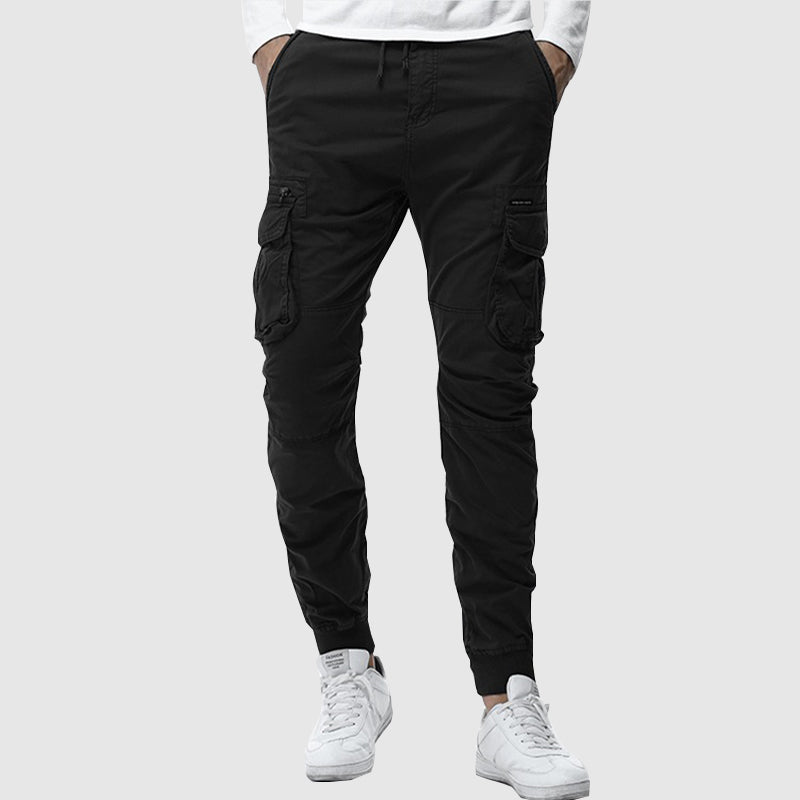 Men's pants with elastic waistband and pockets